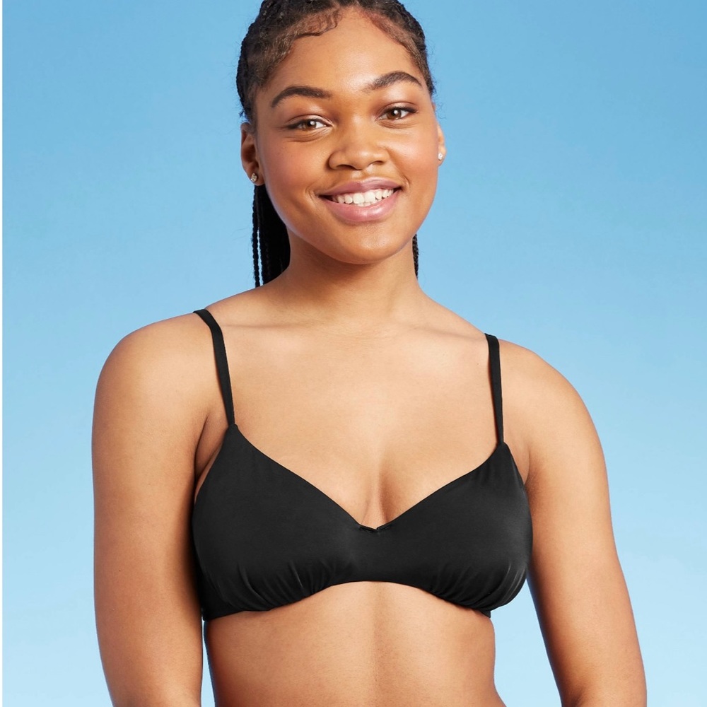 Women's Bralette Bikini Top - Shade & Shore Black